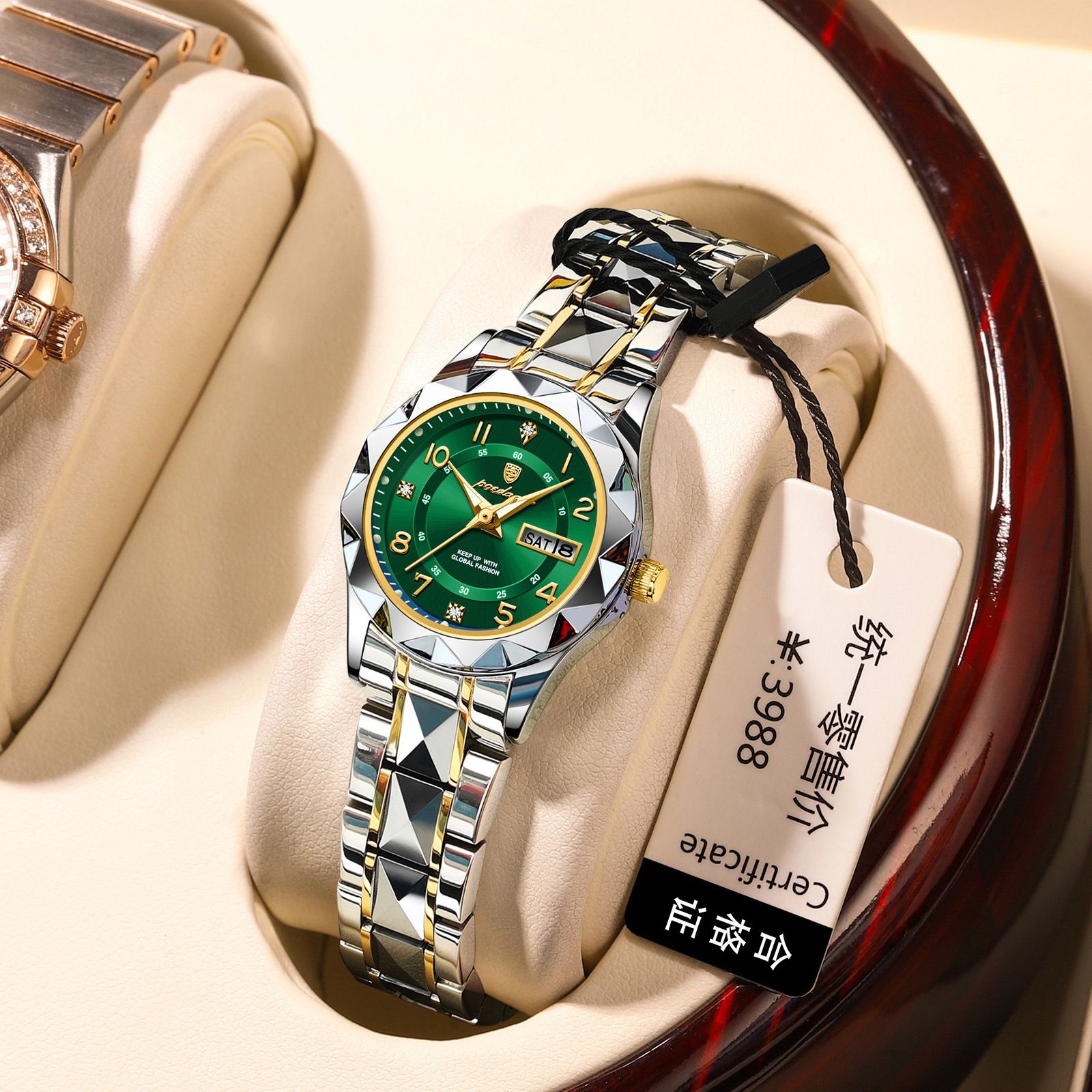 POEDAGAR 782 Fashion Luxury Women Watches Stainless Steel Wristwatch Waterproof Luminous Lady Quartz Watches