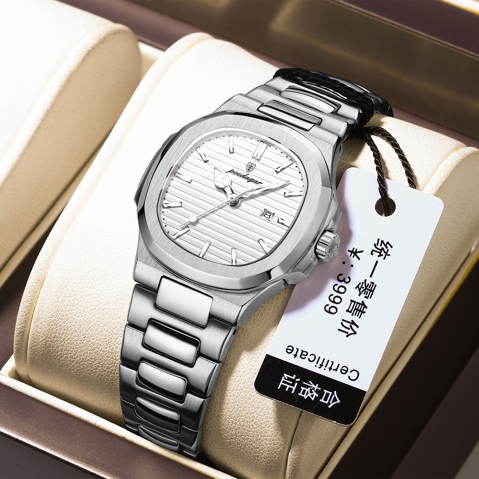 POEDAGAR 789 Women Leisure Quartz Watches Luminous Hands Night Light Fashion Stainless Steel Ladies Watch for Montre Femme Reloj