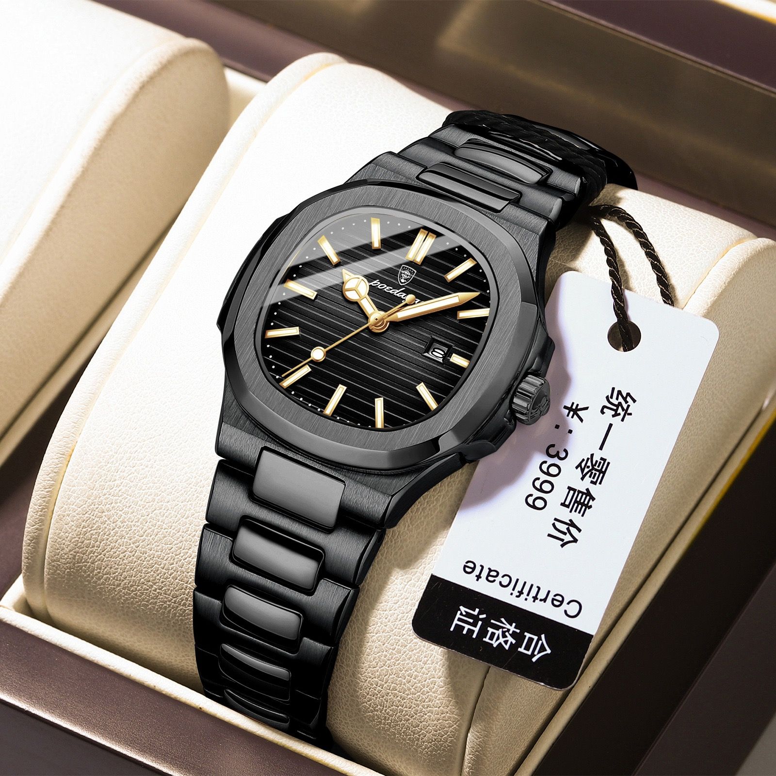 POEDAGAR 789 Women Leisure Quartz Watches Luminous Hands Night Light Fashion Stainless Steel Ladies Watch for Montre Femme Reloj