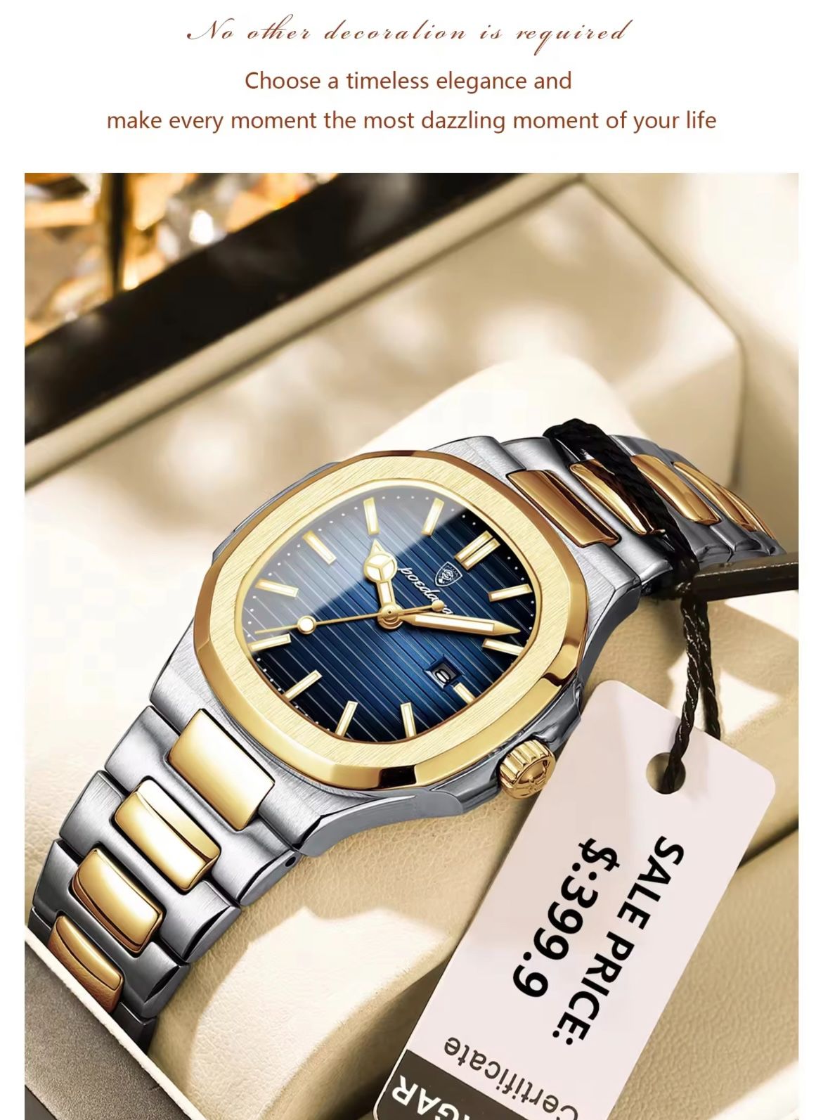 POEDAGAR 789 Women Leisure Quartz Watches Luminous Hands Night Light Fashion Stainless Steel Ladies Watch for Montre Femme Reloj