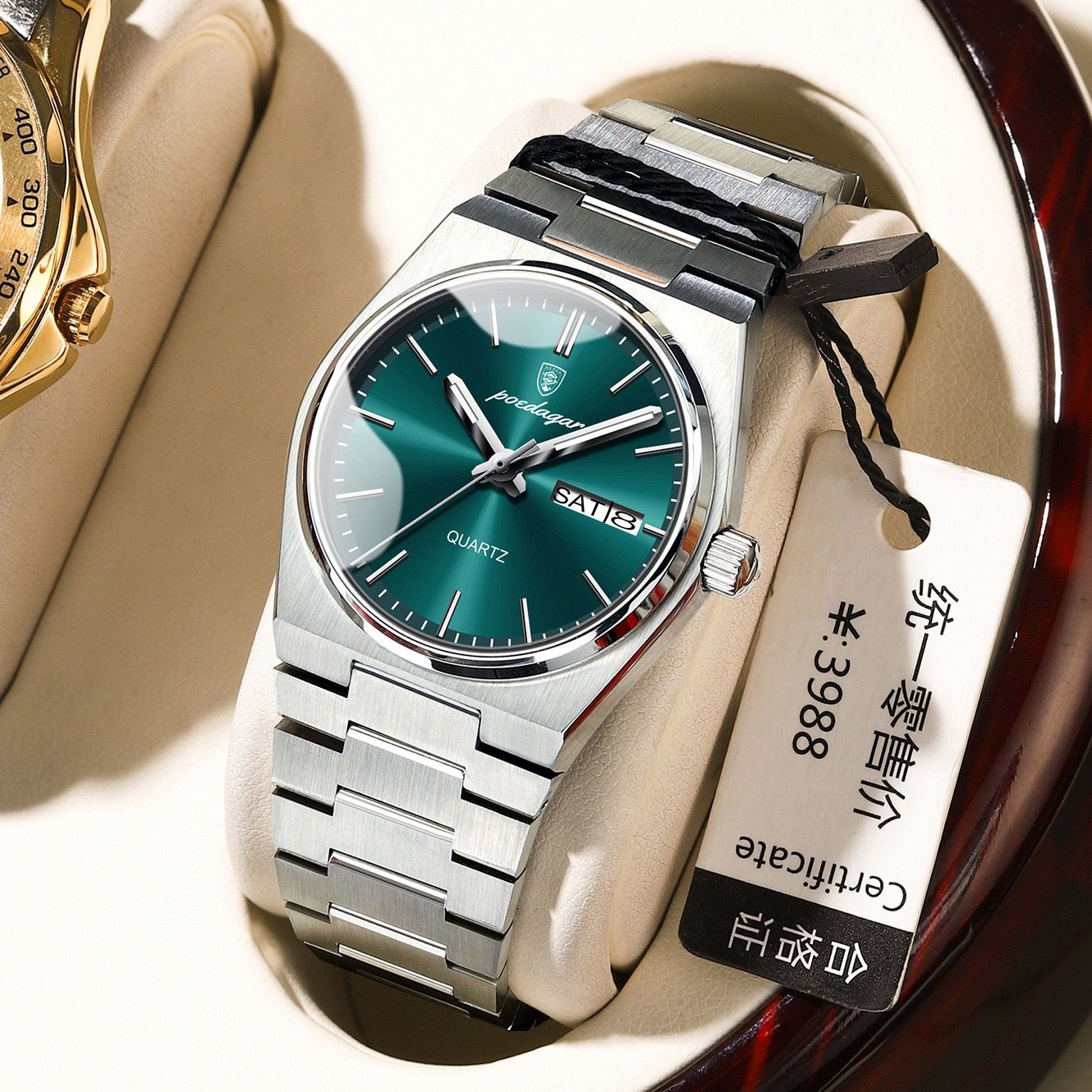 POEDAGAR 786 Ladies Elegant Quartz Watch Waterproof Luminous Luxury Watch Woman Date Week Stainless Steel Women's Watches Clock