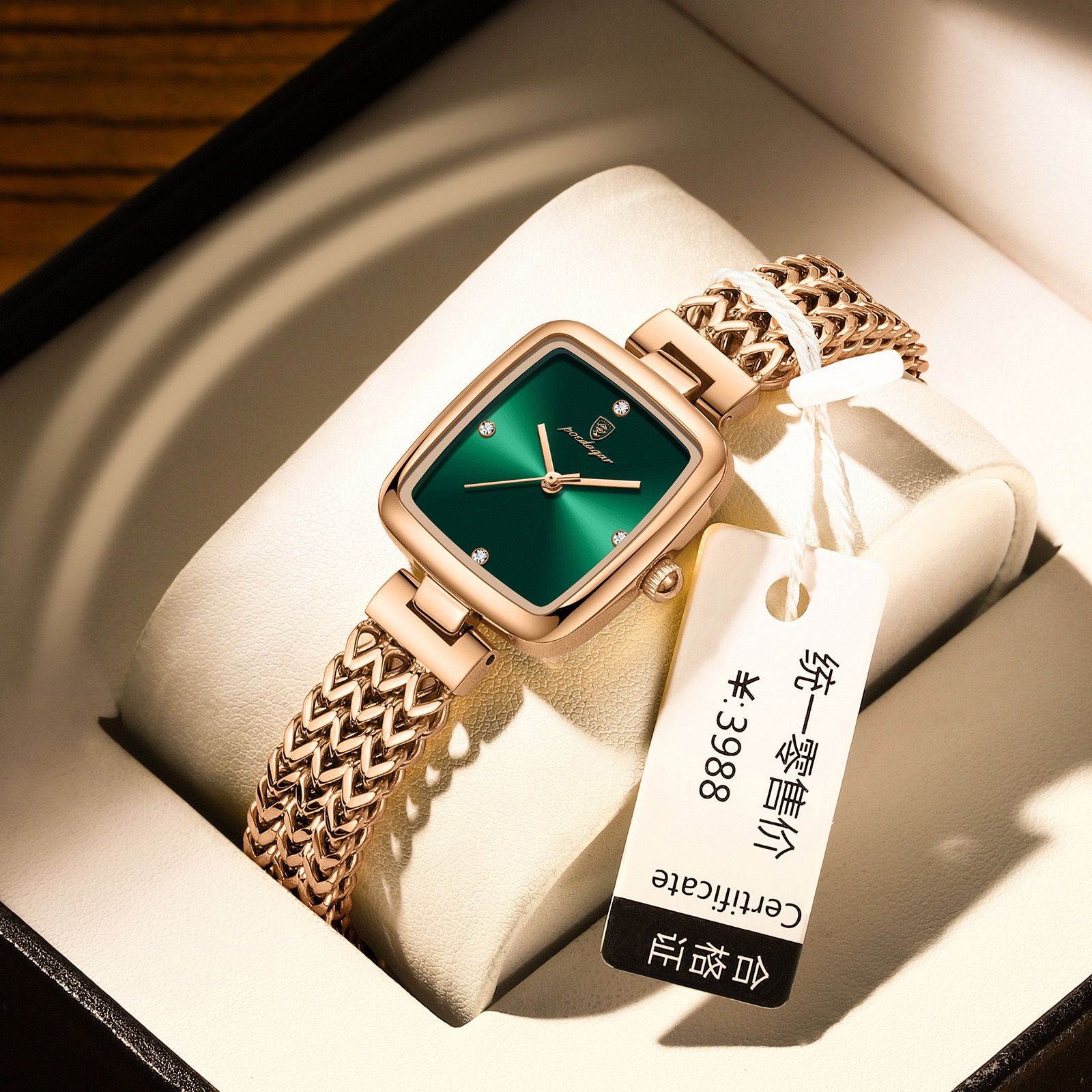 POEDAGAR 768 Luxury Woman Wristwatch Elegant Waterproof Stainless Steel Watch for Ladies Dress Diamond Quartz Women's Watches