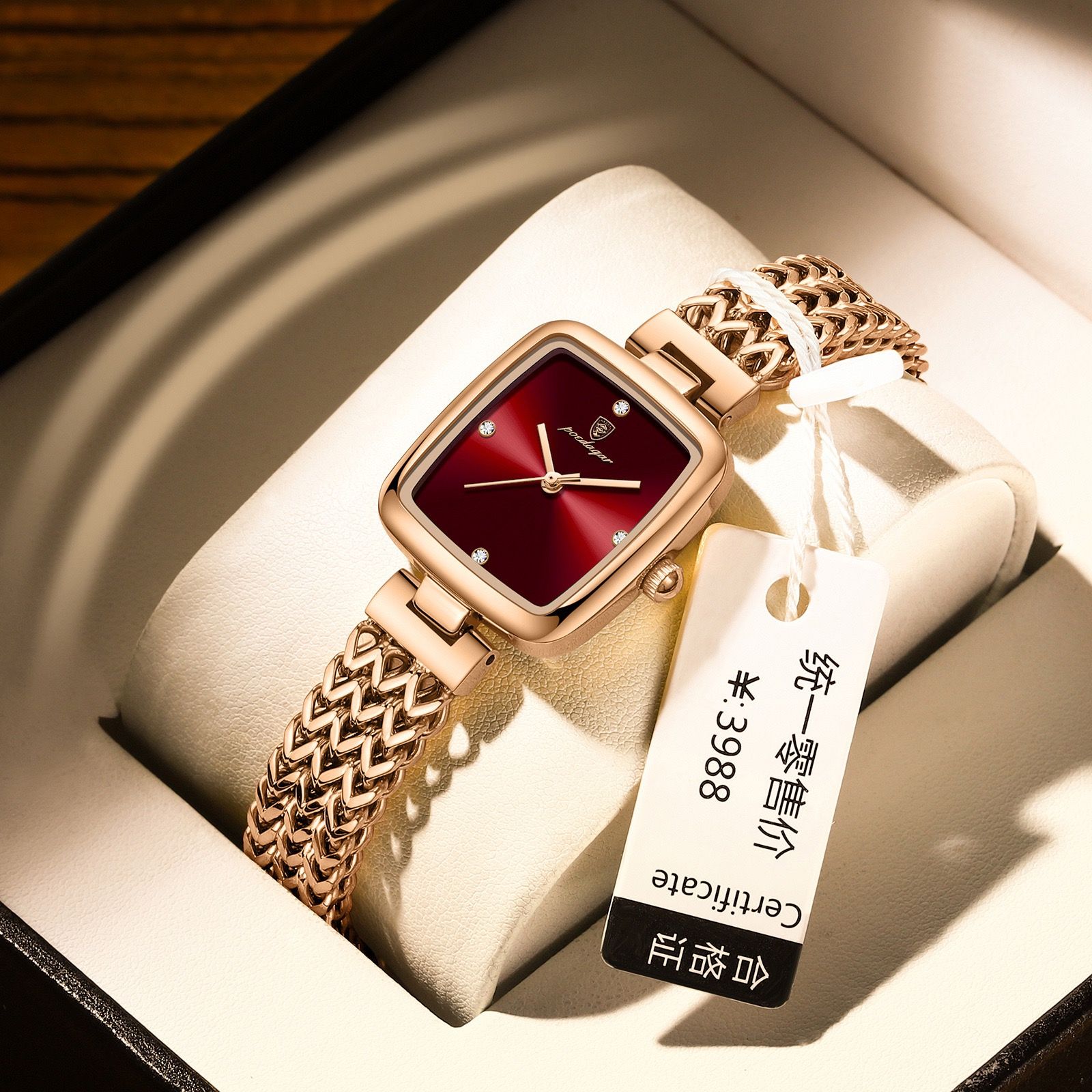 POEDAGAR 768 Luxury Woman Wristwatch Elegant Waterproof Stainless Steel Watch for Ladies Dress Diamond Quartz Women's Watches