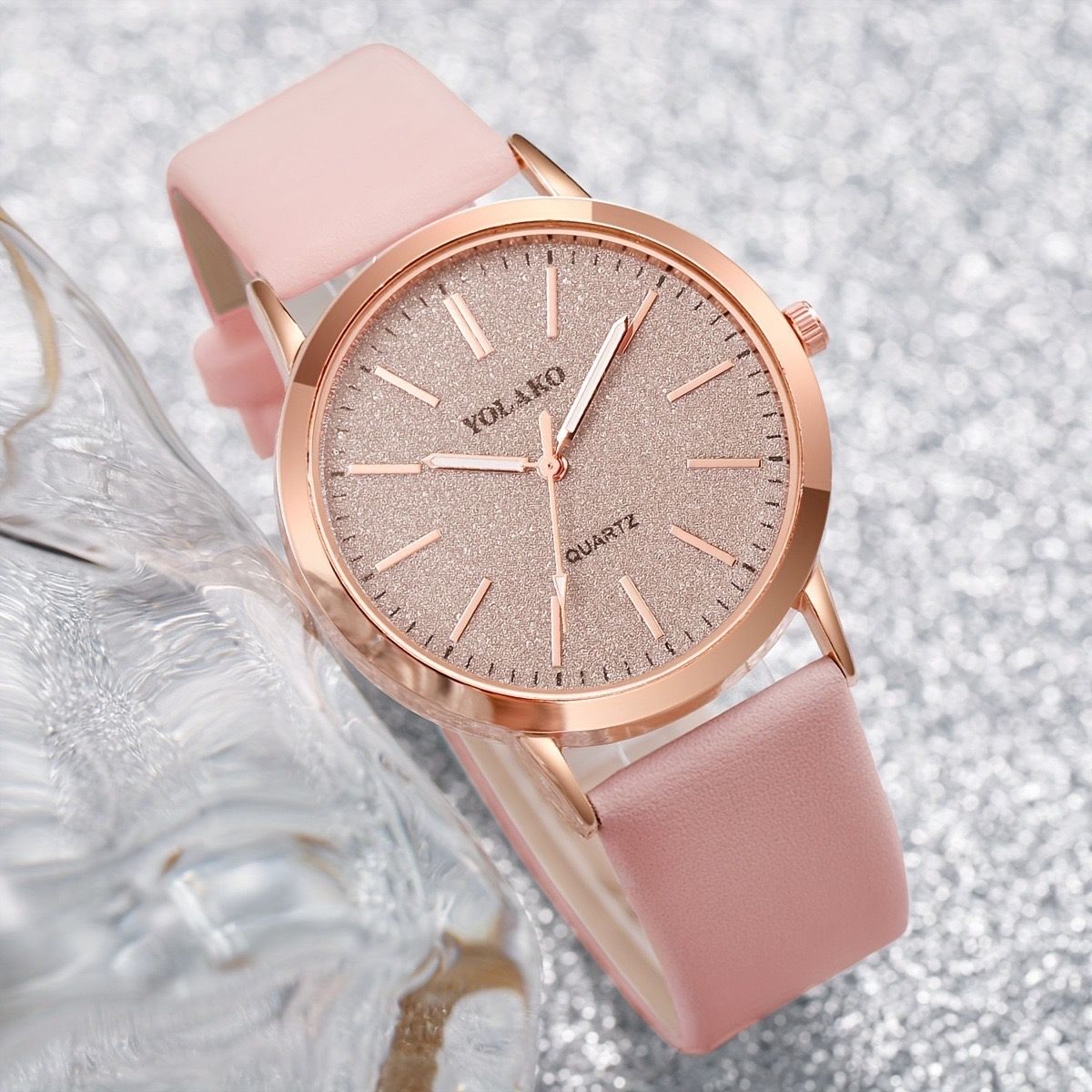 Hot Selling Girl's Gift Delicate 6pcs Ladies Bracelet Watch Set Steel Flower Band Women Quartz Watches Butterfly Jewelry Sets