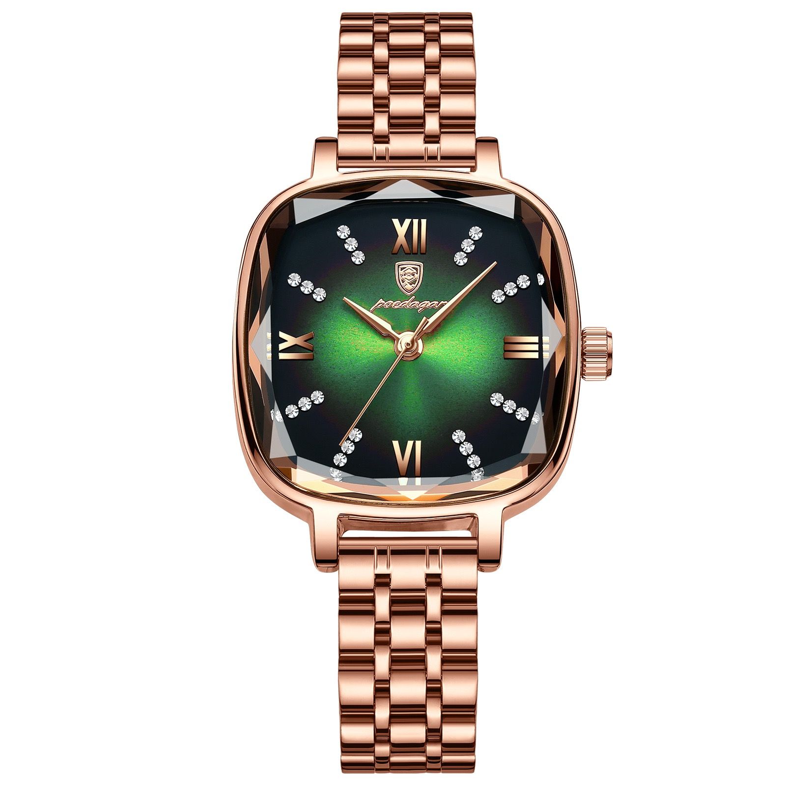 POEDAGAR 712 Luxury Crystal Women Quartz Watches Top Brand Relogio Fashion Diamond Ladies Watch Steel Wristwatch for Female