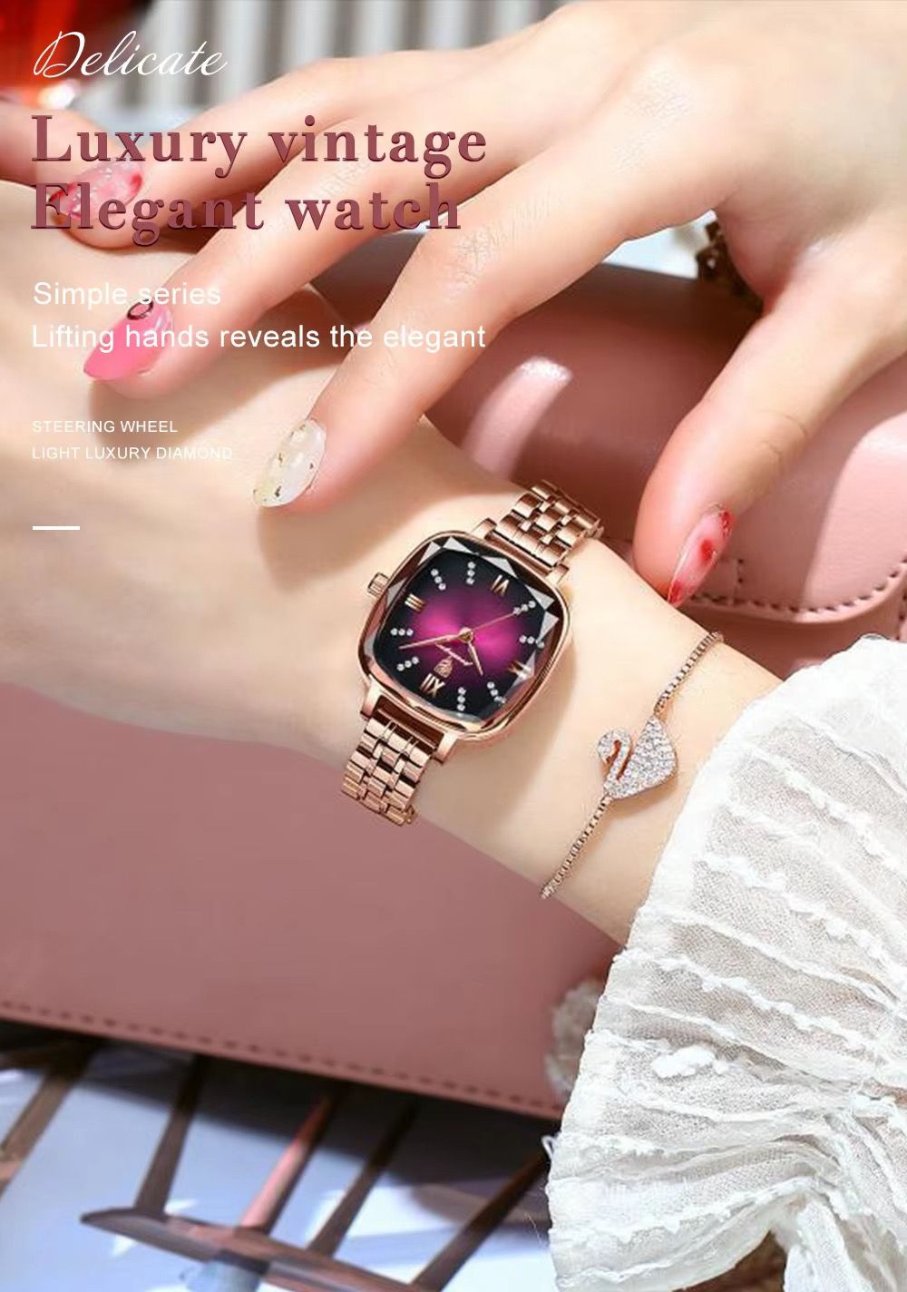 POEDAGAR 712 Luxury Crystal Women Quartz Watches Top Brand Relogio Fashion Diamond Ladies Watch Steel Wristwatch for Female