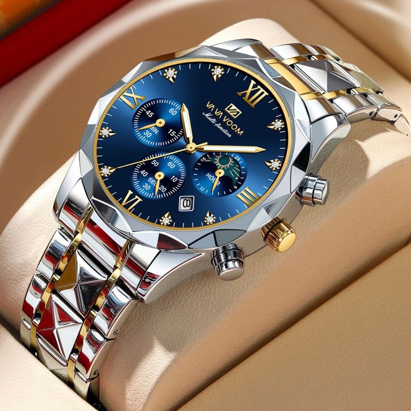 VA VA VOOM 2733 Hannah Martin Quartz Men's Watches Fashion Casual Calendar Luxury Sports Luminous Wristwatch for Mens Style Uhr