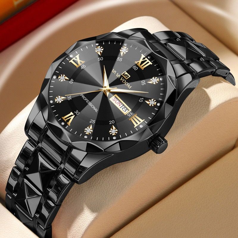VA VA VOOM 2733 Hannah Martin Quartz Men's Watches Fashion Casual Calendar Luxury Sports Luminous Wristwatch for Mens Style Uhr