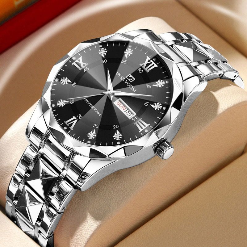 VA VA VOOM 2733 Hannah Martin Quartz Men's Watches Fashion Casual Calendar Luxury Sports Luminous Wristwatch for Mens Style Uhr