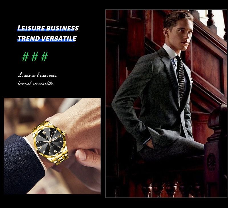 VA VA VOOM 2733 Hannah Martin Quartz Men's Watches Fashion Casual Calendar Luxury Sports Luminous Wristwatch for Mens Style Uhr