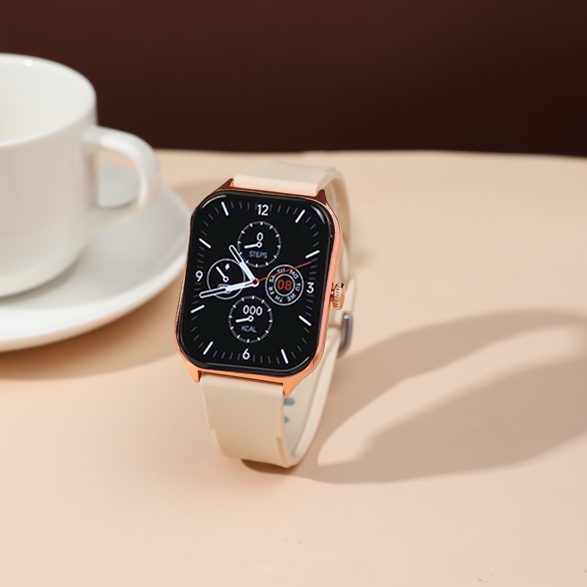 New A58 A68 Plus Women's Stainless Steel Smart Watch Gift Set with Diamond Set 8-in-1 Bluetooth Sports Watch Chronograph