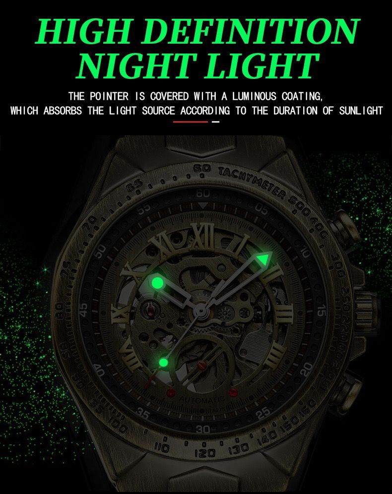 BINBOND A275 Fashion Mechanical Men's Watches Leather Strap Tourbillon Retro Leisure High End Brand Mechanical Watch for Men