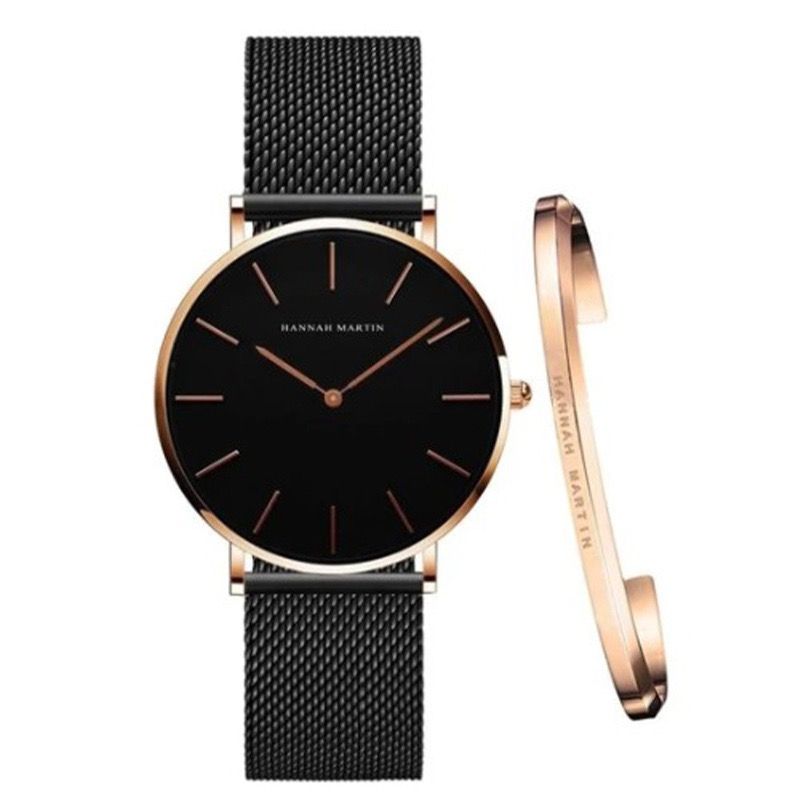 CC36 Hannah Martin Luxury Quartz Watch Waterproof Lady Original Brand Women Wristwatch with Bracelet for Girl Montre Femme Reloj
