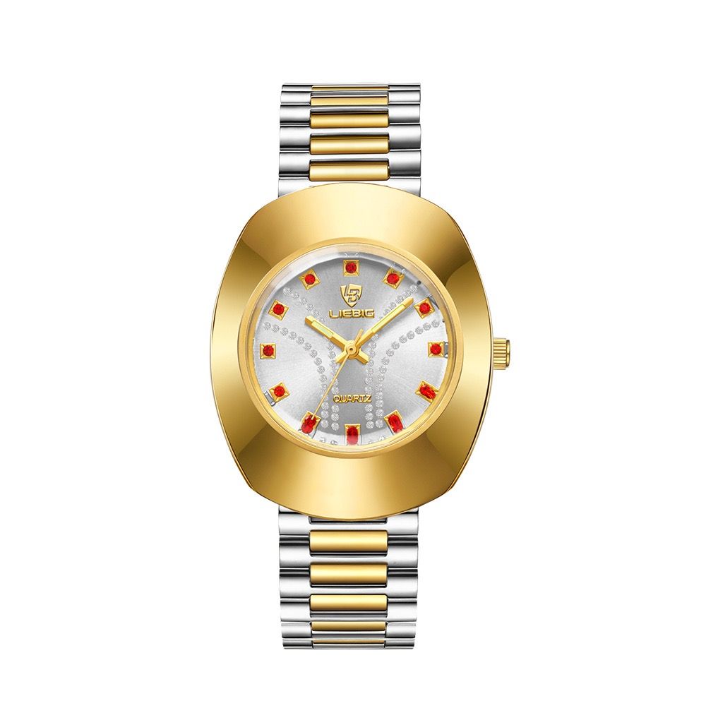 SKMEI  L1021 LIEBIG Montres De Luxe Custom Stainless Steel Wrist Gold Japan Movement Watches Luxury Quartz Orologi Men Watcho Uomo