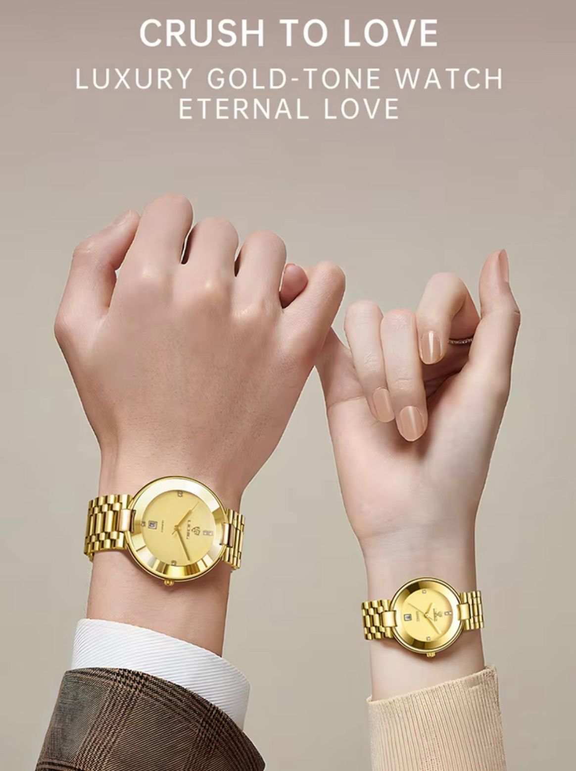 SKMEI  L1021 LIEBIG Montres De Luxe Custom Stainless Steel Wrist Gold Japan Movement Watches Luxury Quartz Orologi Men Watcho Uomo