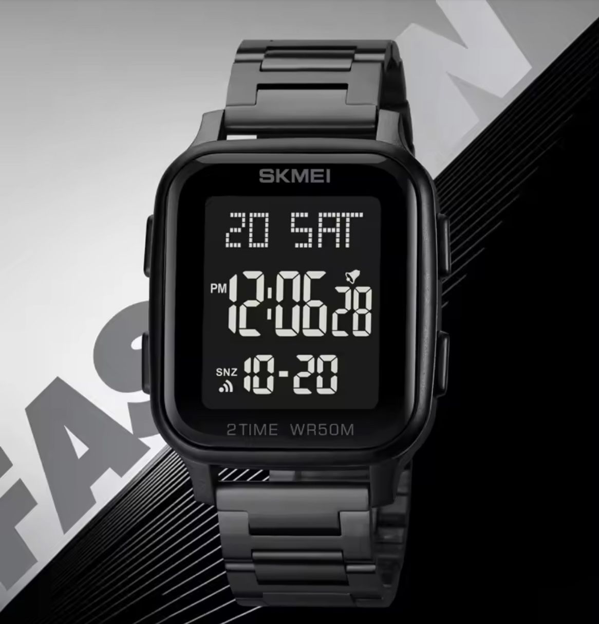 SKMEI 1859 Watches Sports Watches Analog Digital Stainless Steel Shock Led Wristwatches Relogio Masculino