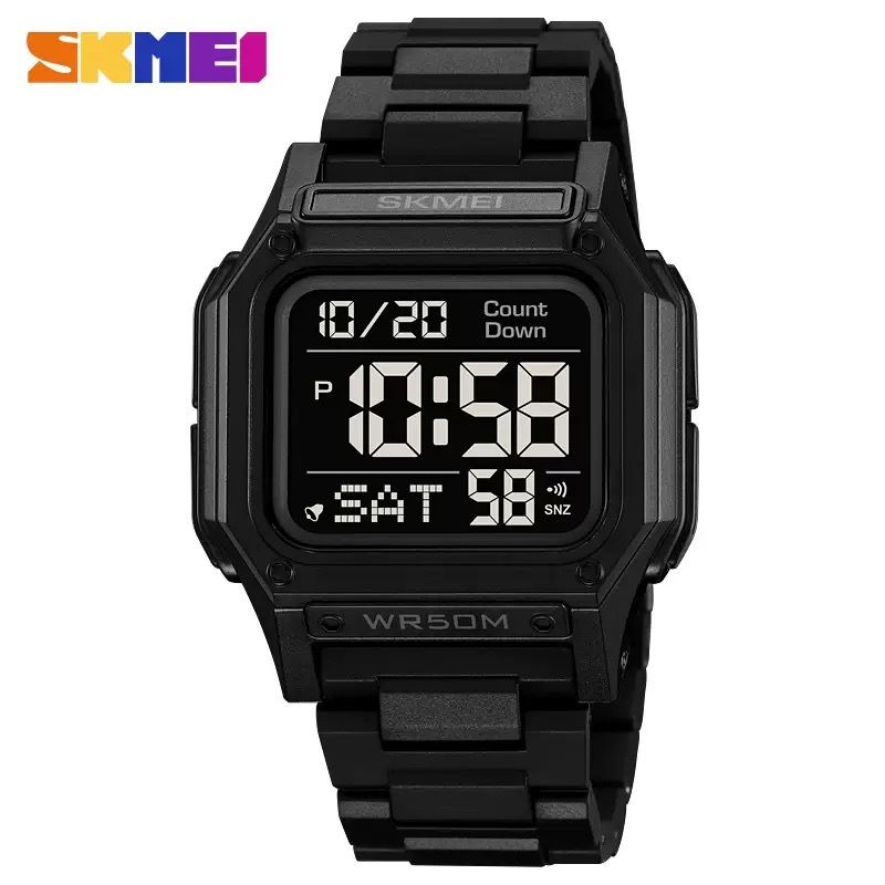 Skmei 2264 Watch Men Waterproof Dual Wristwatches Fashion Digital Electronic Movement LED Chronograph Alarm Clock Men's Watches
