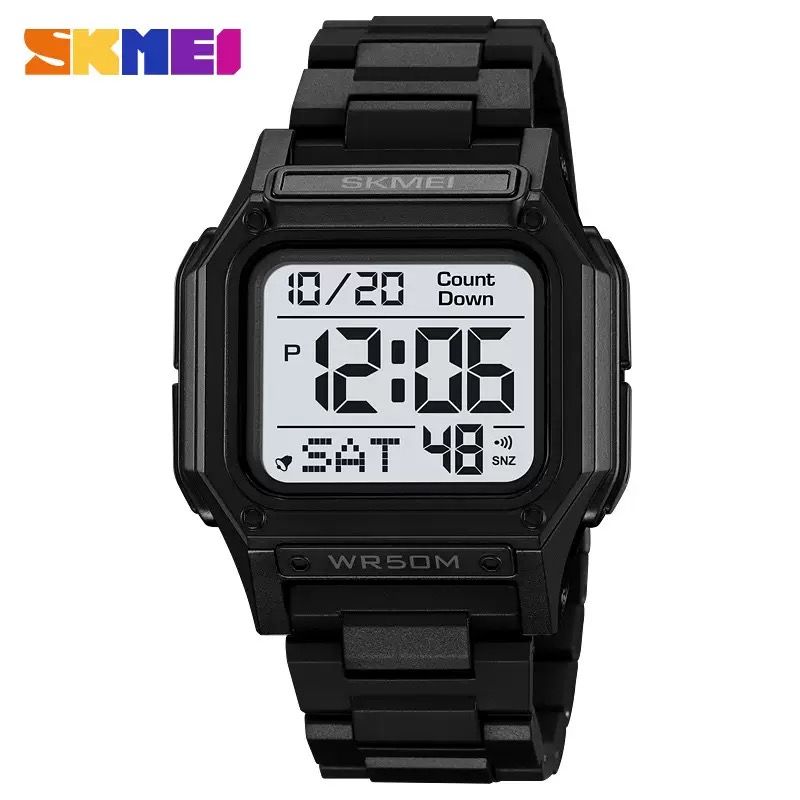 Skmei 2264 Watch Men Waterproof Dual Wristwatches Fashion Digital Electronic Movement LED Chronograph Alarm Clock Men's Watches