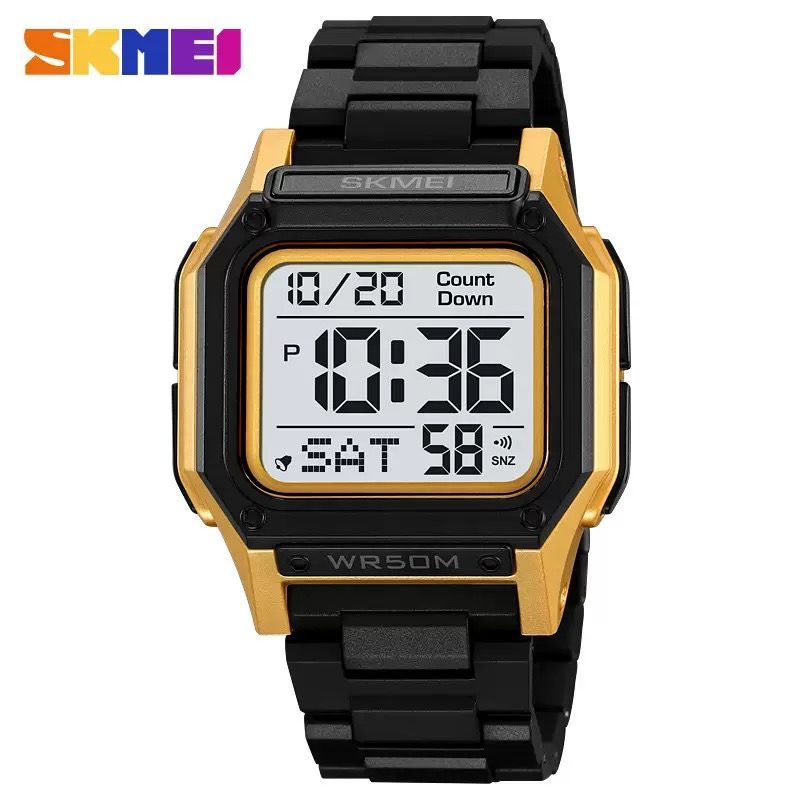Skmei 2264 Watch Men Waterproof Dual Wristwatches Fashion Digital Electronic Movement LED Chronograph Alarm Clock Men's Watches