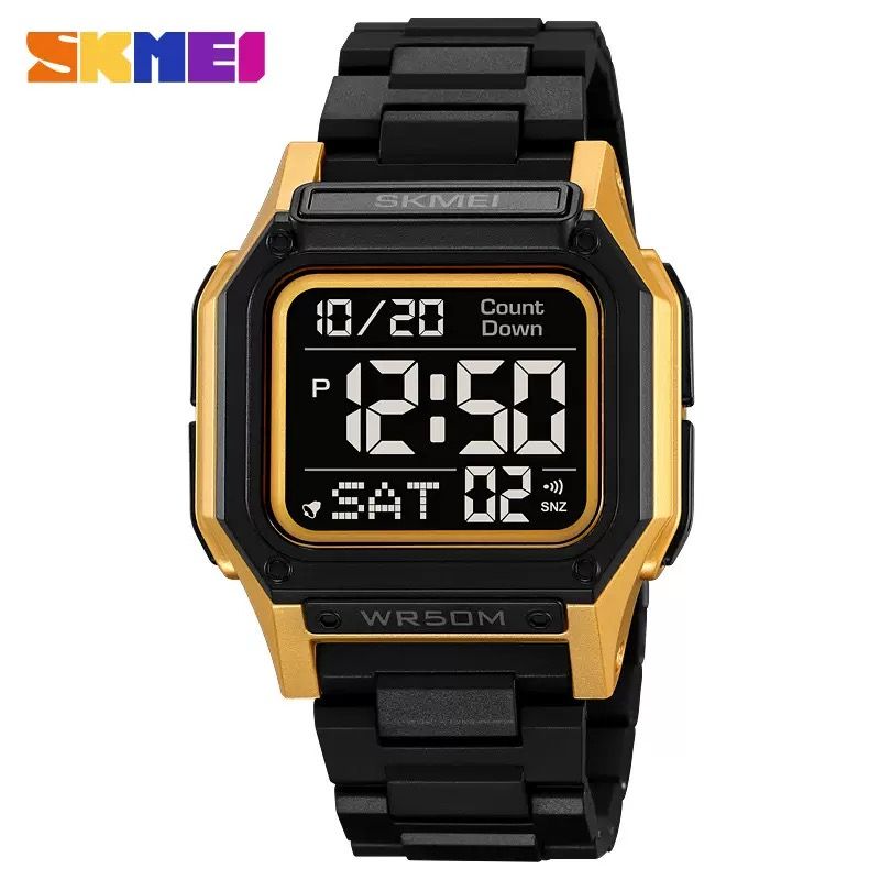 Skmei 2264 Watch Men Waterproof Dual Wristwatches Fashion Digital Electronic Movement LED Chronograph Alarm Clock Men's Watches