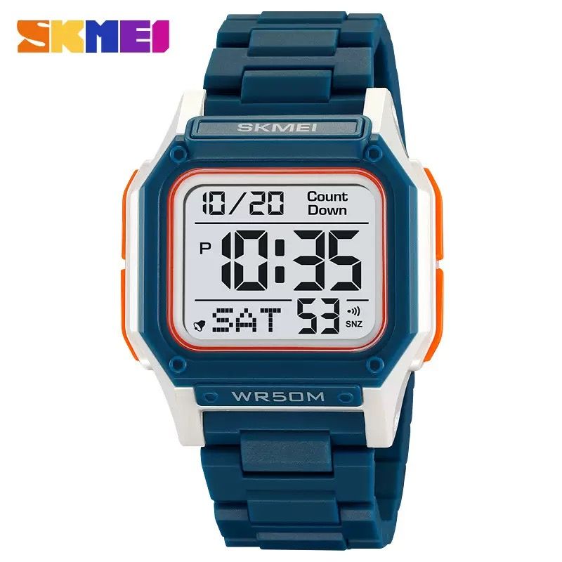 Skmei 2264 Watch Men Waterproof Dual Wristwatches Fashion Digital Electronic Movement LED Chronograph Alarm Clock Men's Watches