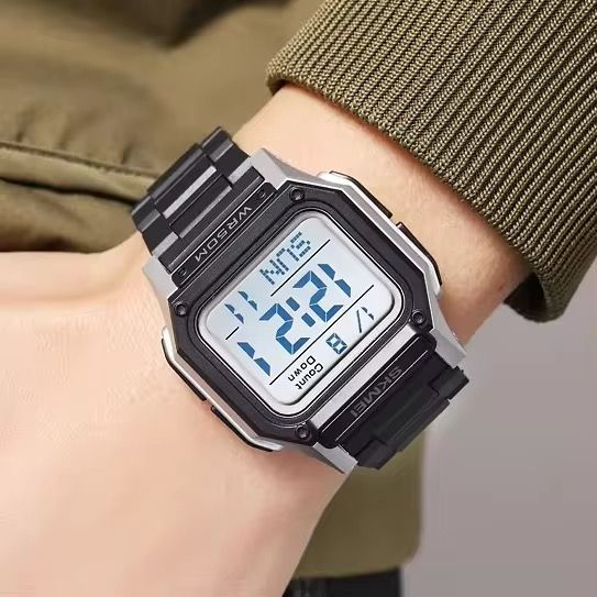 Skmei 2264 Watch Men Waterproof Dual Wristwatches Fashion Digital Electronic Movement LED Chronograph Alarm Clock Men's Watches
