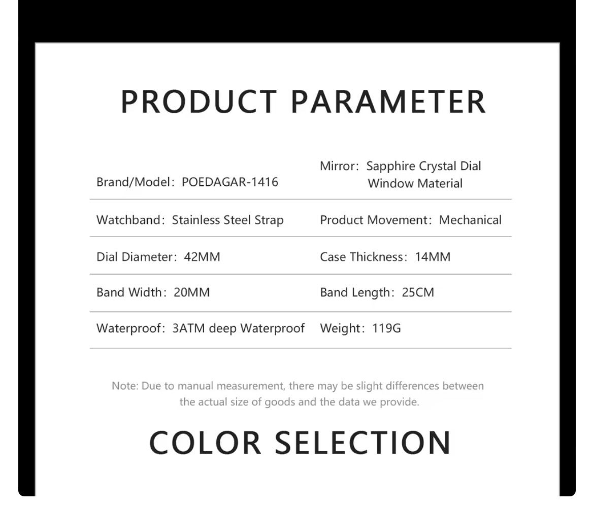 POEDAGAR 1416 Luxury Man Wristwatch Luminous Hollow Tourbillon Stainless Steel Men Clock Mechanical Automatic Watches Reloj