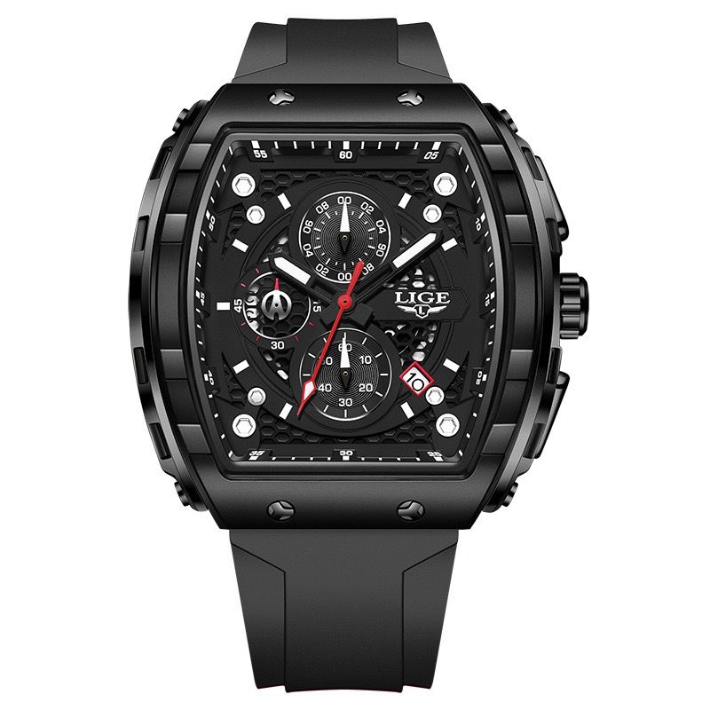 Lige Lg89148 Special Men'S Sports Quartz Watch Multifunctional Luminous Waterproof Calendar Six-Pin Business Quartz Watch