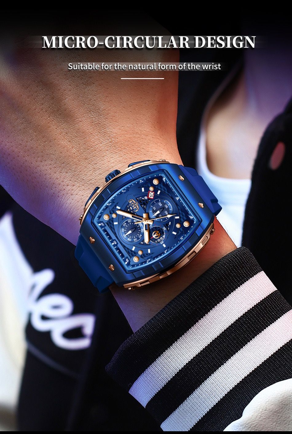 Lige Lg89148 Special Men'S Sports Quartz Watch Multifunctional Luminous Waterproof Calendar Six-Pin Business Quartz Watch