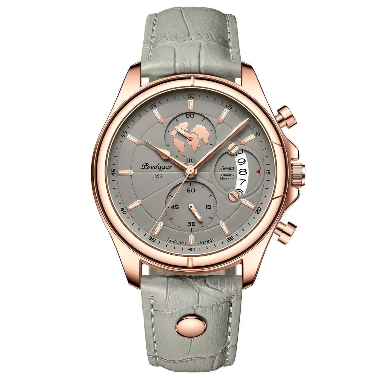 Poedagar 989  Top High Quality Watch for Men Classic Stainless Steel Mens Watch Waterproof Luminous Quartz Watches