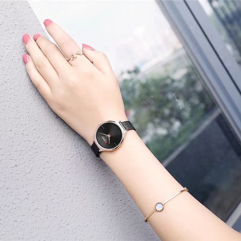 CURREN 9062 Elegant Minimalist Women's Watch Alloy Stainless Steel Mesh Strap Quartz Elegant Minimalist Women's Watch Alloy Stainless Steel Mesh Strap Quartz Glass Water Resistant Daily Fashion Casual