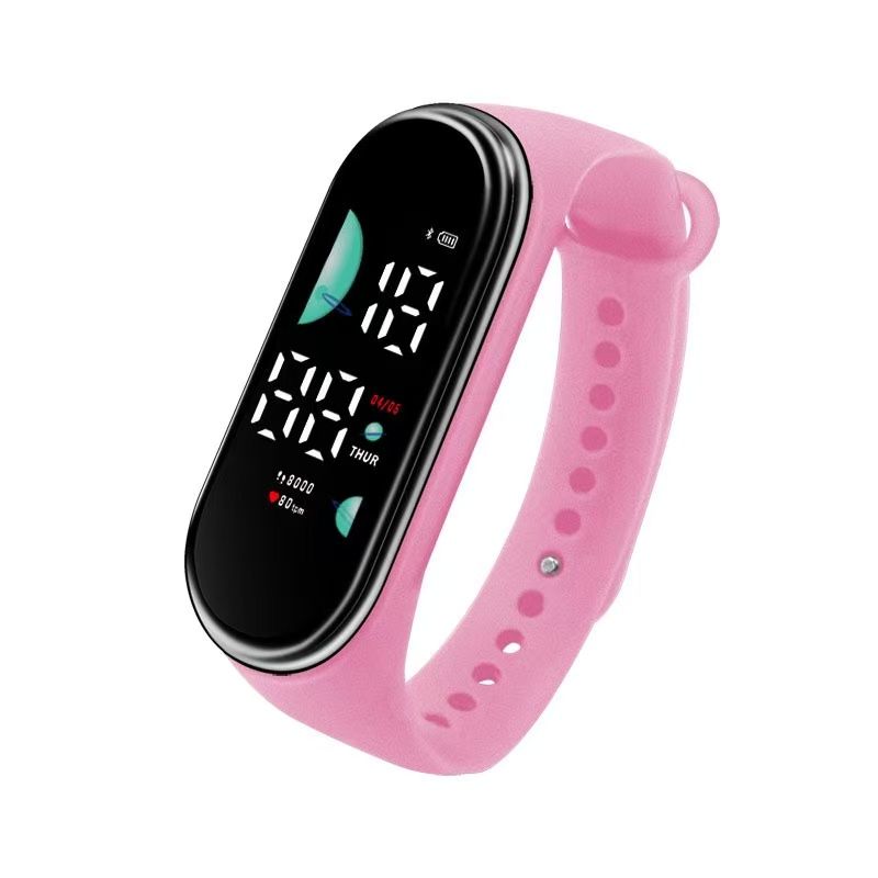 2026 New Student Electronic Watch Candy Colored LED Hand Ring Touch Waterproof Children's Personalized Oval Watch
