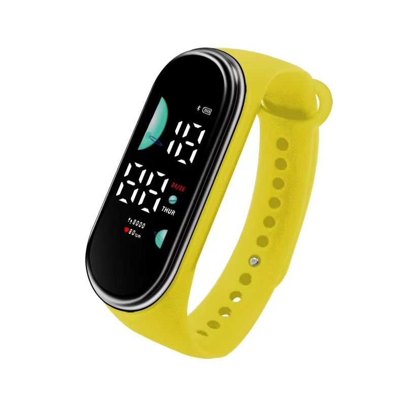 2026 New Student Electronic Watch Candy Colored LED Hand Ring Touch Waterproof Children's Personalized Oval Watch