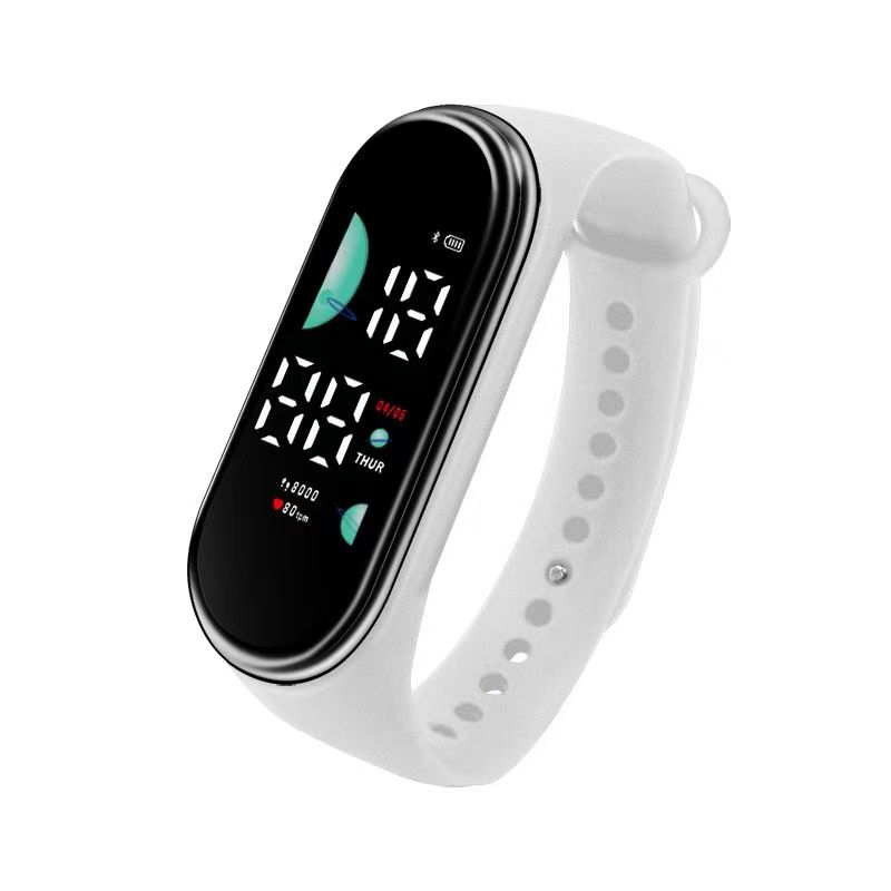2026 New Student Electronic Watch Candy Colored LED Hand Ring Touch Waterproof Children's Personalized Oval Watch
