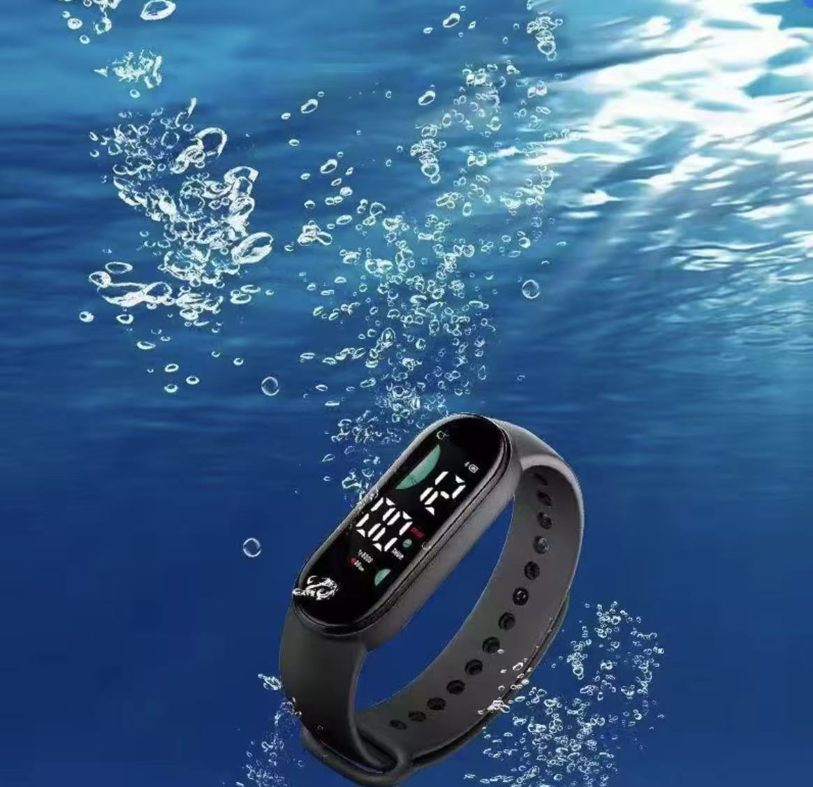 2026 New Student Electronic Watch Candy Colored LED Hand Ring Touch Waterproof Children's Personalized Oval Watch