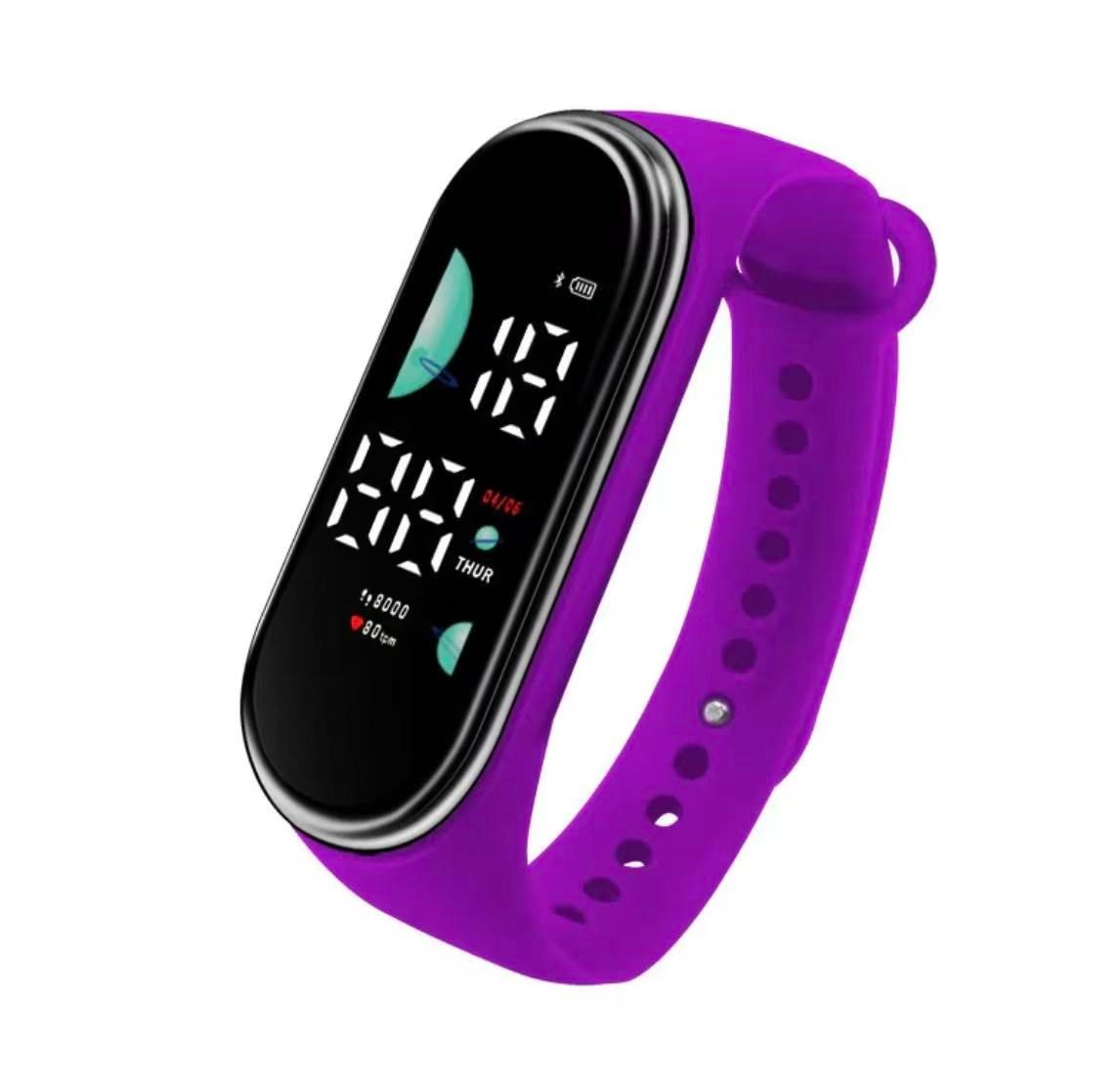 2026 New Student Electronic Watch Candy Colored LED Hand Ring Touch Waterproof Children's Personalized Oval Watch