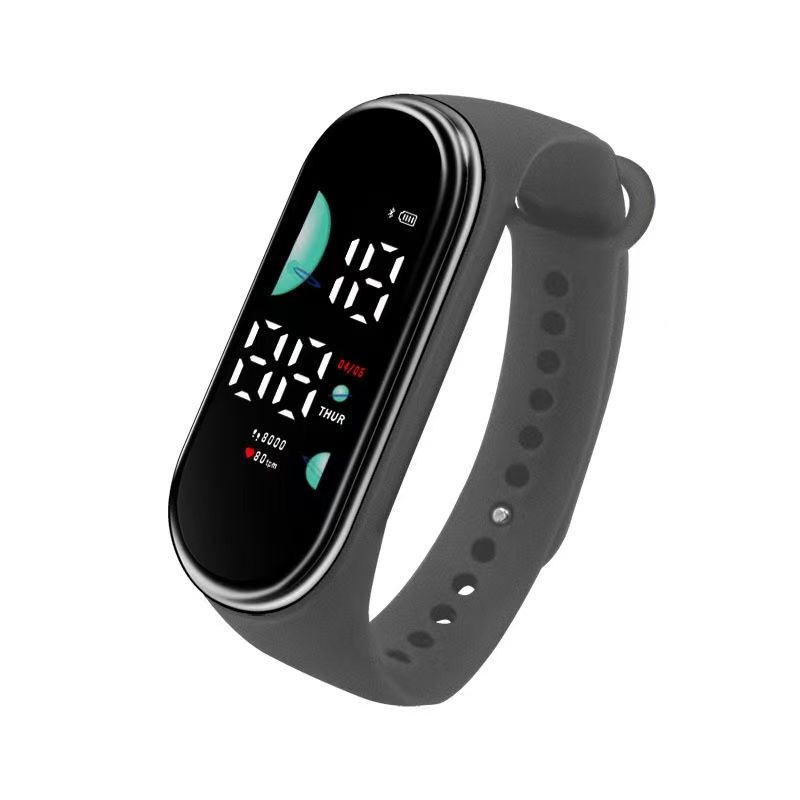 2026 New Student Electronic Watch Candy Colored LED Hand Ring Touch Waterproof Children's Personalized Oval Watch