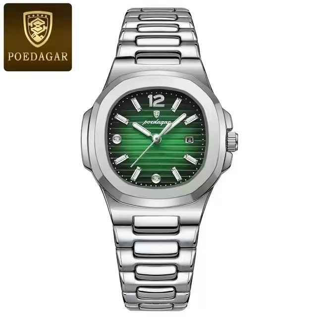 POEDAGAR 708 Watch Sports Quartz Ladies Watch for Women Ladies Quartz Watch Luminous Waterproof Stainless Steel Customization