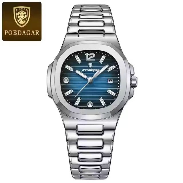 POEDAGAR 708 Watch Sports Quartz Ladies Watch for Women Ladies Quartz Watch Luminous Waterproof Stainless Steel Customization