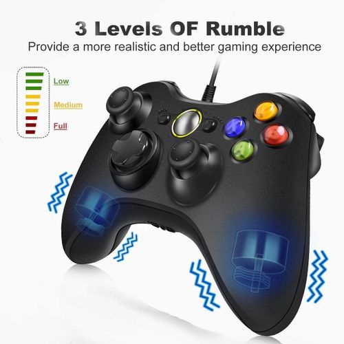 XBOX Microsoft XBOX 360 Wired Controller-black