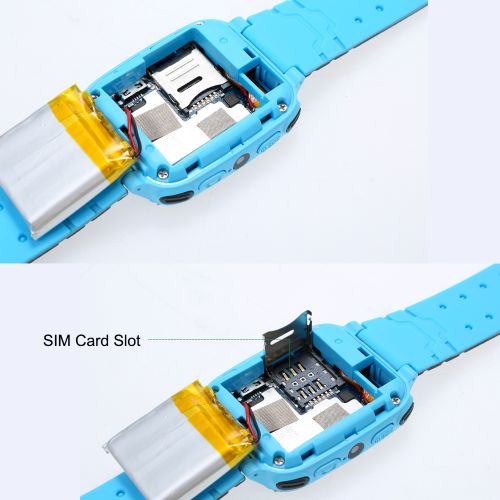Kids Intelligent Phone Watch With SIM Card Slot 1.44 Inch Touching Screen Children Smartwatch With GPS Tracking Function Voice Chat Photograph Compatible For Android And IOS Phone Blue