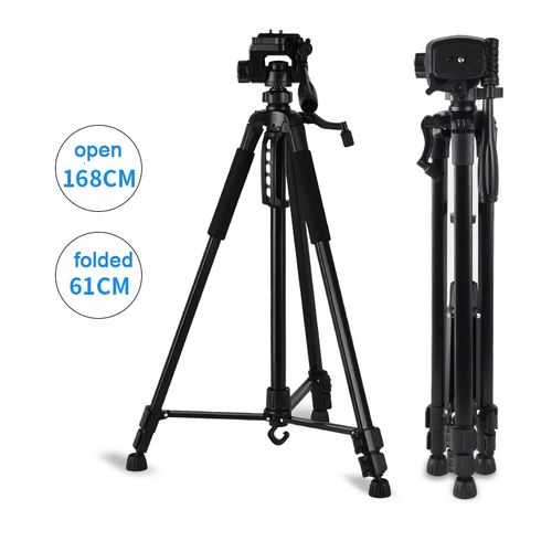 360' Aluminum Tripod (66-Inch), Universal heavy duty Tripod with Mobile Phone Holder Mount & Carry Bag for All Smart Phones, Gopro, Cameras