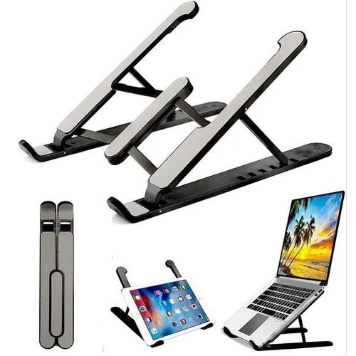 Laptop Portable Desktop Laptop PHONE TABLET Holder Riser For Desk And Bed, 6-Levels Angles Adjustable Height Notebook Mount, ABS/Plastic& Containing Metals Stable PC Riser For Laptops & Tablets