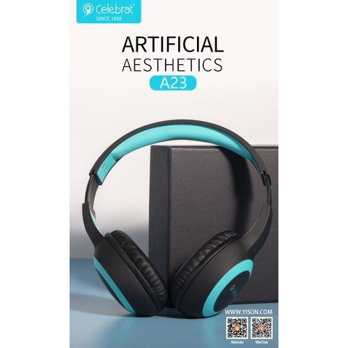 Celebrat A23 Wireless Bluetooth Headphone Extra Bass TFCARD - Black/Red