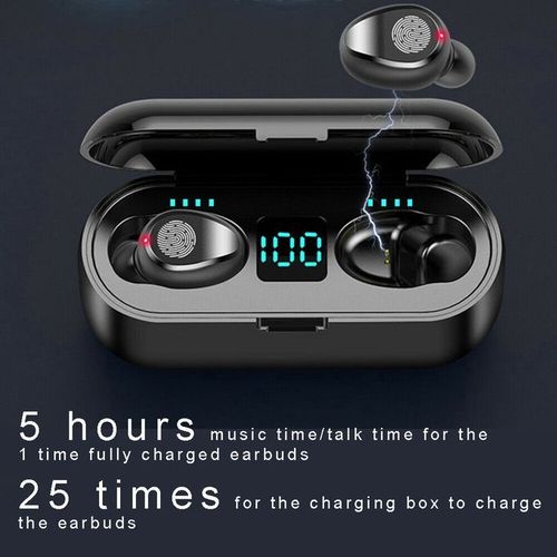 F9 Earbuds Bluetooth Earphone 2000mAh Power-banks