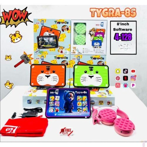 Bebe KIDS STUDY TABLET 128GB/4GB 8INCH 5000MAH FREE BT HEADSET/WITH SIMCARD SLOT