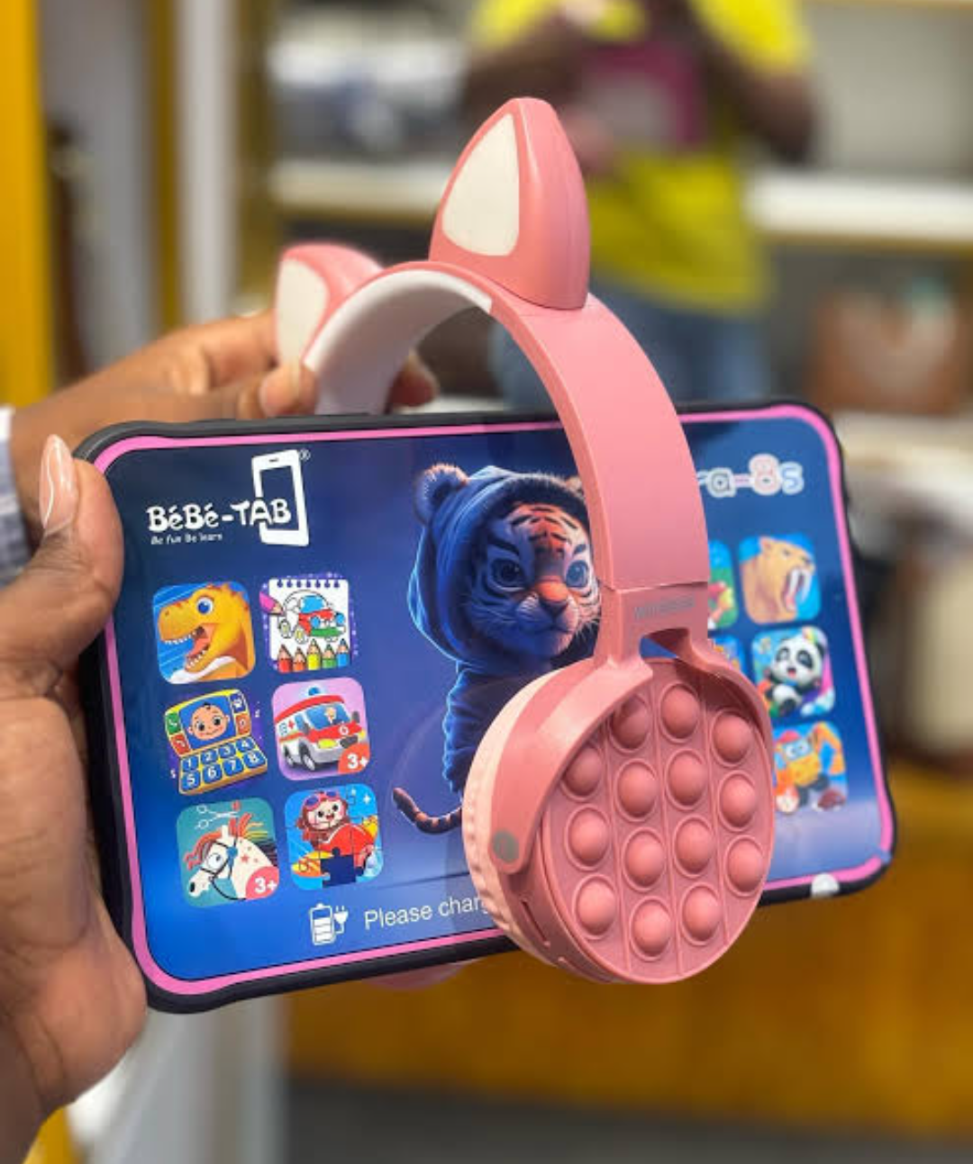 Bebe KIDS STUDY TABLET 128GB/4GB 8INCH 5000MAH FREE BT HEADSET/WITH SIMCARD SLOT