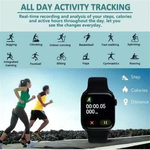 1.44 Inch Black Smart Watch T500 Men Ladies Watch For IOS Android