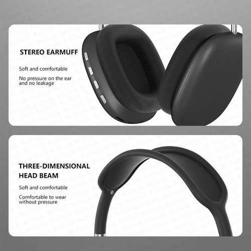 Red P9 Air Max Wireless Bluetooth Headphones With Microphone Noise Canceling Earbuds Gaming Headset Stereo HiFi Earphones