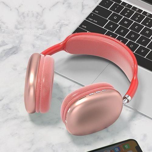 Red P9 Air Max Wireless Bluetooth Headphones With Microphone Noise Canceling Earbuds Gaming Headset Stereo HiFi Earphones